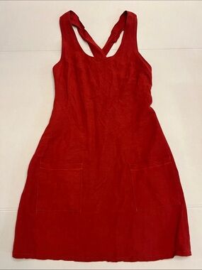 SUSSAN VINTAGE 90’s RES LINEN CRISS CROSS BACK MINI DRESS SIZE US 6